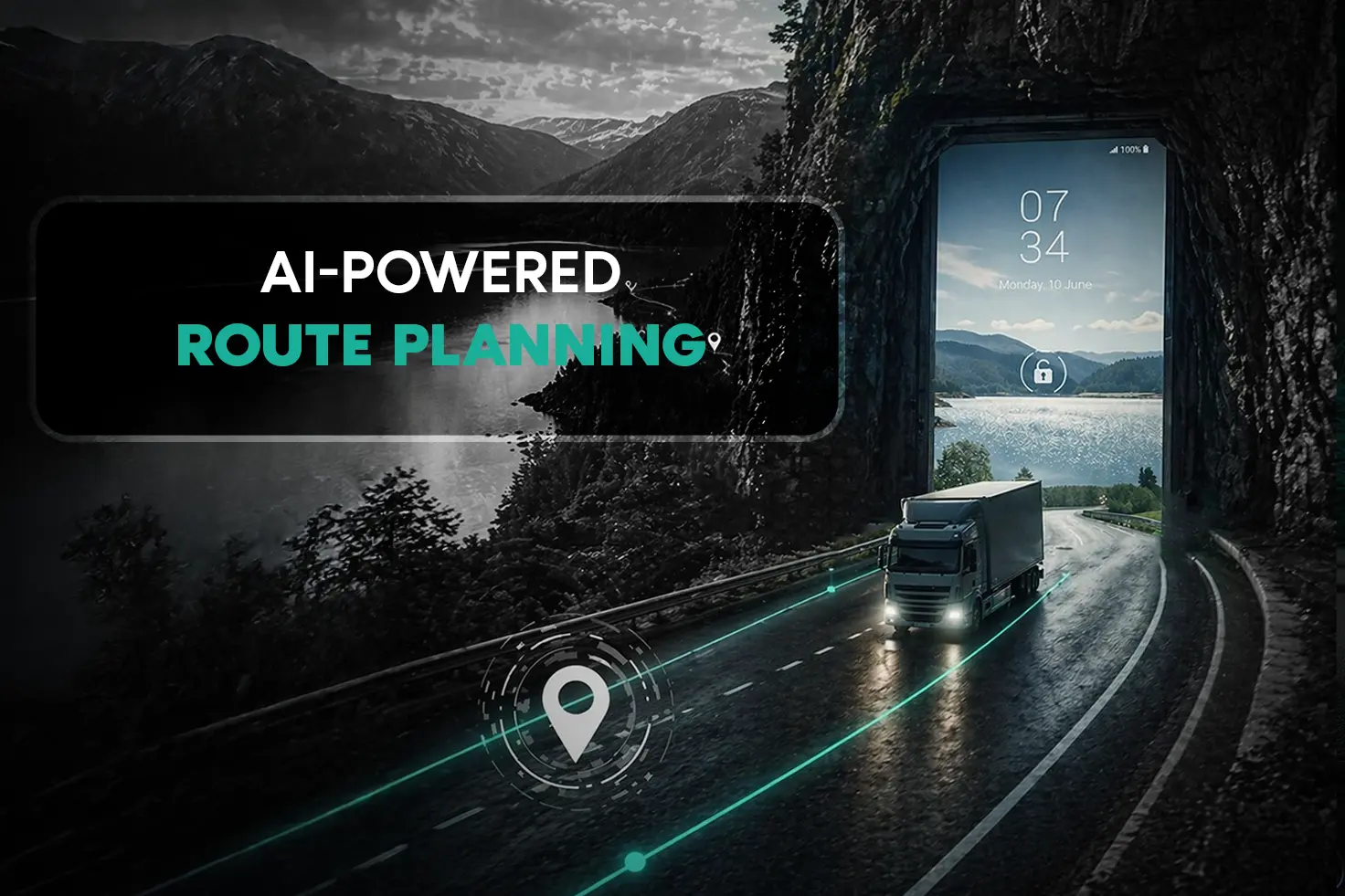 Transport management system - AI route planning