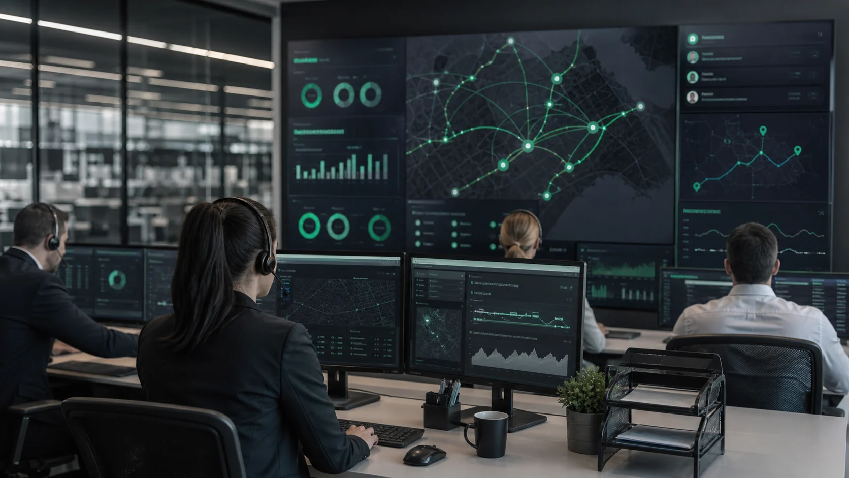 Real-time delivery monitoring and exception management in a TMS control tower